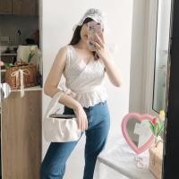 ราคา เสื้อแขนกุด ลูกไม้สีขาว (4235077035)