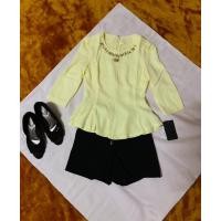 ราคา เสื้อสีเหลืองแต่งคริสตัล #เสื้อออกงาน #เสื้อทำงาน #งานป้าย มือ 1 ️ (21675854702)