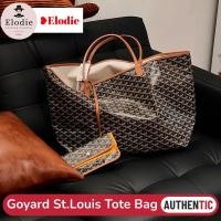 ราคา New Goyard St.Louis Tote Bag PM คลาสสิคสุด ถุงสิริ GM สีดำ ขอบสีน้ำตาล สีเขียว สีขาว สีเทา Saint Lo (28276187245)