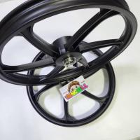 ราคา เวฟ110i ล้อแม็ก WAVE110i 6ก้าน ขอบ17 หน้าดิสหลังดั้ม สีดำล้วน เวฟ110i / เวฟ125ปลาวาฬSAJA (42362580264)