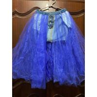 ราคา กระโปรงยีนส์แต่งผ้ามุ้ง (25359201010)