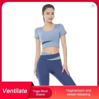 ราคา 【จัดส่งด่วนในพื้นที่】 เสื้อยืดท้องถิ่น เสื้อแขนสั้นโยคะ (27371744396)