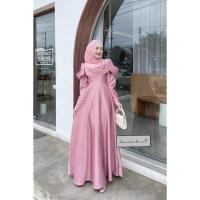 ราคา ชุดอิสลาม เดรสมุสลิม ชุดใส่รอยอ เดรสสวยๆ รุ่นฮันนี่ พร้อมส่ง ใส่ออกงาน เดรสยาว (27203345333)