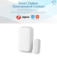ราคา ☀[ready stock]☀ZigBee Door Sensor Tuya APP Control Door Window Opening Security Alarm Sensor Magnetic Switch Wireless Detector Smart Home (7137033242)