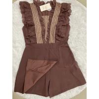 ราคา จั๊มขาสั้น งานป้าย INTERY size XL สีเปลือกมังคุด มือ 1 ป้ายห้อย (16879770690)