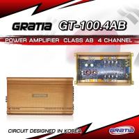 ราคา เพาเวอร์แอมป์ งานแบรนด์ GRATIA Class AB 4CH รุ่น GT-100.4AB ขับเสียงกลาง (14389374994)
