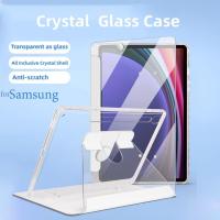 ราคา Crystal Glass case for Samsung Galaxy Tab S10 lite S9FE 6/128 Wifi Tab A9 sim/Tab A9+ Sim for Samsung Galaxy Tab S9 FE (29154392582)