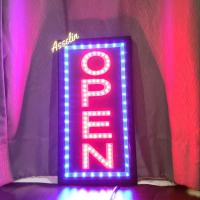 ราคา ป้ายไฟสำเร็จรูป รุ่น OPEN ป้ายไฟLED ตกแต่งร้านค้า (ขนาด48X25X2ซม.) มีบริการรับทำป้ายไฟ LED (44501048691)