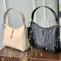 ราคา กระเป๋า Cowhide สำหรับ 여성 สไตล์ Carry All หลากสี: ฟ้า, ดำ, ขาว, สีสตรอเบอรี่, พีช - ใช้ได้ทั้งสะพายข้างและคล้องไหล่ พร้อมใช้งานในทุกวัน (57701532864)