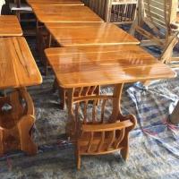 ราคา โต๊ะวางของไม้สัก โต๊ะกระเช้าใหญ่ไม้สัก กว้าง 50 ยาว 70 สูง 70 ซม. (23633037685)