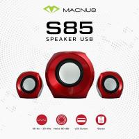 ราคา ** สินค้า เคลียสต็อค ** ลำโพงคอมพิวเตอร์ Speaker USB ยี่ห้อ MACNUS รุ่น ADL-S085 WHITE/RED (1803437754)