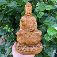 ราคา พระอวโลกิเตศวร พระเนื้อไม้ไซเปรสหอม สูง 20 ซม. กว้าง 11.5 ซม. ลึก 11 ซม (29140037198)