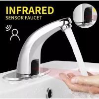 ราคา แฮนด์ฟรีอัตโนมัติเซ็นเซอร์ก๊อกน้ำห้องน้ำอ่างล้างหน้าก๊อกน้ำเย็นน้ำแตะอ่างล้างจานแตะบ้านห้องน้ำอุปกรณ์ครัว (18426192907)