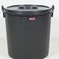 ราคา ถังน้ำ สีดำตรางู เบอร์ 41 เเกนลอน ความจุ156ลิตร ถังมีหูล็อก อย่างเหนียว (44373302230)