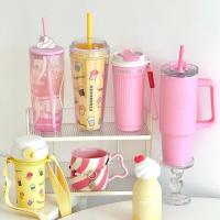 ราคา Starbucks China 2025 Summer Frapuccino Party Tumbler Rose Pink Double Wall Insulated Cup Gift (43308248414)