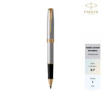 ราคา Parker Sonnet Stainless Steel With Gold Trim Rollerball Pen 0.7 ปากกาโรลเลอร์บอลซอนเนต17 สแตนเลส จีที 0.7 มม. (4905980007)
