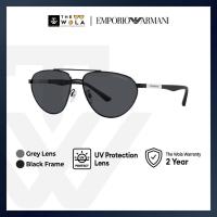 ราคา Emporio Armani แว่นตากันแดด กรอบโลหะ สีดํา สําหรับผู้ชาย - EA2125 (29704793908)