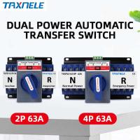 ราคา ❤ 2P 4P 63A 230V MCB Type Dual Transfer Switch ATS Backup Power Switch Changeover Automatic (40208995777)