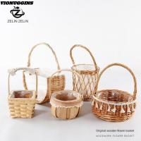 ราคา วินุกซิน ทอตะกร้าดอกไม้, ปิกนิกหวายแฮนด์เมดดอกไม้ตะกร้า, ตกแต่งบ้านสร้างสรรค์ ตะกร้าเก็บของทรงกลมอเนกประสงค์อุปกรณ์จัดระเบียบในบ้าน (40174624515)