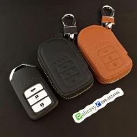 ราคา กระเป๋าซองหนังแท้ ใส่กุญแจรีโมทรถ Honda Accord All New City Smart Key 3 ปุ่ม (1241935201)
