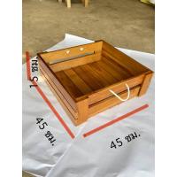 ราคา กระบะลังไม้สักแท้ทำสีเคลือบกึ่งเงากึ่งด้านขนาด45*45*15ซม.มีเชือกร้อยไว้สำหรับเป็นหูหิ้วสวยงามสไตล์มินิมอล (25463094223)