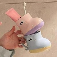 ราคา ยามาตะ การ์ตูนถ้วยรูปรองเท้าแบบพกพาจับล้างถ้วยถ้วยน้ําพลาสติกเด็กแปรงสีฟันถ้วยน้ํายาบ้วนปากถ้วย (41375660355)