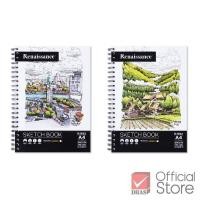 ราคา Renaissance สมุดวาดรูป สมุดสเก็ตซ์ R-902 A4 100G 50SH คละลายปก จำนวน 1 เล่ม (13132677630)