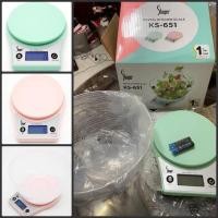 ราคา Shaper เครื่องชั่งน้ำหนักในครัว แบบดิจิตอล #ของแท้ มาพร้อมโถ รุ่น KS-651 พิกัด 5 กิโลกรัม ความละเอียด 1 กรัม (22606001420)