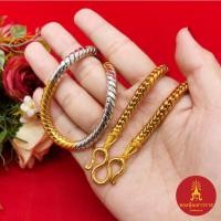ราคา สร้อยคอทองสามกษัตริย์ 3K ลายกระดูกงูกลมคั่นหัวจรวด ความยาว 28 นิ้ว งานสวย สร้อยแฟชั่น งานชุบ ใช้ได้ทุกโอกาส พร้อมส่ง (26451139153)