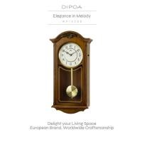 ราคา DIPOA Elegance in Melody (WP102DB) นาฬิกาแขวนตู้ไม้ พร้อมเสียงดนตรี ดีไซน์วินเทจ (19889119784)