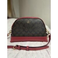 ราคา Coach crossbody แท้ มือสอง กระเป๋าสะพายข้างมีซิปเล็ก (19313650941)