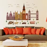 ราคา สติ๊กเกอร์ติดผนัง สติ๊กเกอร์ติดผนัง LIVING ROOM I LOVE LONDON UK 60X90 (9422674188)