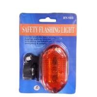 ราคา ไฟท้ายจักรยาน 5led กระพริบ ติดรถจักรยาน ไฟท้ายLED (BE064) (24206527426)