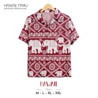 ราคา เสื้อลาย เชิ้ตฮาวายไหมอิตาลี่ลายช้างโซ่ (26077336518)