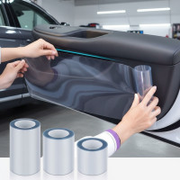 ราคา สติ๊กเกอร์ป้องกันรอยสําหรับขอบประตูรถยนต์ ฟิล์มกันรอยขีดข่วน ฟิล์มป้องกันมือจับประตูรถยนต์ 1 ชิ้น (43525784361)