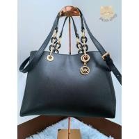 ราคา กระเป๋า MK Michael Kors (ไมเคิล คอร์ล) แท้ % สีดำหนังซาเฟียโน่ (25700183419)