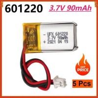 ราคา ชิ้น 5 แบตเตอรี่ลิเธียมโพลิเมอร์แบบชาร์จได้ 3.7V 90mAh 601220 สำหรับ MP3 GPS หูฟังบลูทูธ นาฬิกาอัจฉร (50951240306)