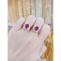 ราคา #แหวนนาคพลอยทับทิมชมพูล้อมเพชร (22266716752)