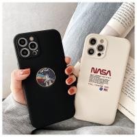 ราคา เคสไอโฟน เคสซิลิโคน 11 promax iPhone case เคสนิ่ม เนื้อซิลิโคน for iPhone X XS MAX XR 7+ 8PLUS Nasaขาวขอบรูป TPU-R1453 (26692885330)