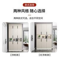 ราคา ตู้ใส่รองเท้าไม้เนื้อแข็งติดผนังตู้เก็บของอเนกประสงค์ระเบียงเก็บของขนาดใหญ่ 6DK8 (24834784761)