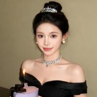 ราคา เจ้าหญิง Rhinestone Crown Headdress หญิงวันเกิดสิบแปดเจ้าสาวมงกุฎ High-End เทพธิดาแถบคาดศีรษะแถบคาดศีรษะอุปกรณ์เสริมผม (49601885514)