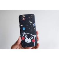 ราคา คุมะมง iPhone 5/5s/se/6/6s/6+/6s+/7/7+ เคสแข็ง เปิดหัวท้าย ผิวด้าน (312399580)