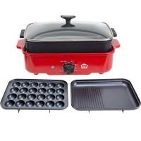 ราคา HOUSE WORTH เตาปิ้งย่างอเนกประสงค์ 3 in 1 รุ่น HW-3IN1 ต้ม ผัด ทอด ย่าง ทาโกะยากิ กำลังไฟ 1200 W (12321241065)