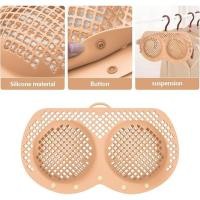 ราคา ถุงซักผ้าซิลิโคน-ฝาครอบเครื่องซักผ้าชุดชั้นในตาข่ายที่ละเอียดอ่อนเหมาะสําหรับเสื้อชั้นในไร้โครงและไร้สาย (50251738692)