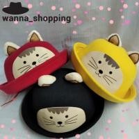 ราคา หมวกแฟชั่นเด็ก หมวกหูแมว ปรับสายได้ มีสายคล้องสำหรับเด็กน่ารักๆๆ (6236939049)