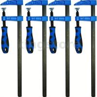 ราคา 4 ชิ้น Heavy Duty F Clamp ชุด Quick Grip ความแข็งแรงสูง 6/12 นิ้วโลหะ Rod Clamps สําหรับงานไม้และช่างไม้ (27379309960)