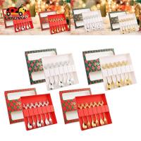 ราคา [ลาโฮเมีย] ชุดช้อนส้อมคริสต์มาส 6x ส้อมขนมหวานและช้อนสําหรับเค้กวันหยุดในบ้าน (49951131444)