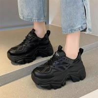 ราคา Q99 รองเท้าผ้าใบผู้หญิง รองเท้าผ้าใบส้นหนา เสริมส้น5ซม ไซส์ 35-44 ผ้าตาข่าย รองเท้าวิ่ง ins แฟชั่นแมทช์ลุคง่าย (28453743186)