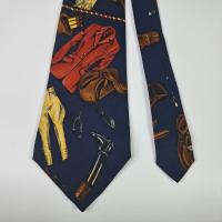ราคา เนคไท วินเทจ Polo by Ralph Lauren Men's Silk Tie Vtg Dress Style Blue Made in USA (52100460188)