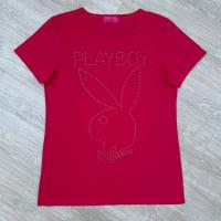 ราคา Playboy เสื้อยืดคอกลมสตรีเพลย์บอย ของแท้ 1000%ตัว (23422775763)